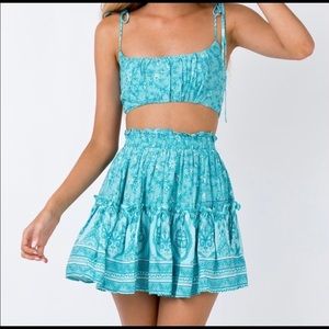 Exclusive Princess Polly Turquoise Two Piece Set